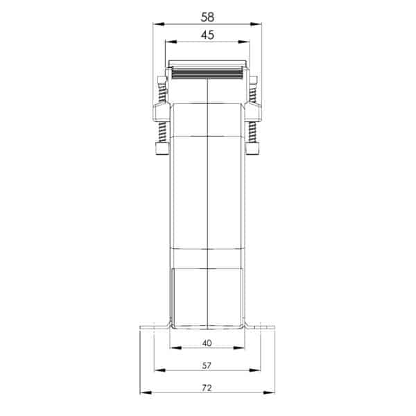 ASK 101.4 ASK plug-in current transformer, technical drawing 2