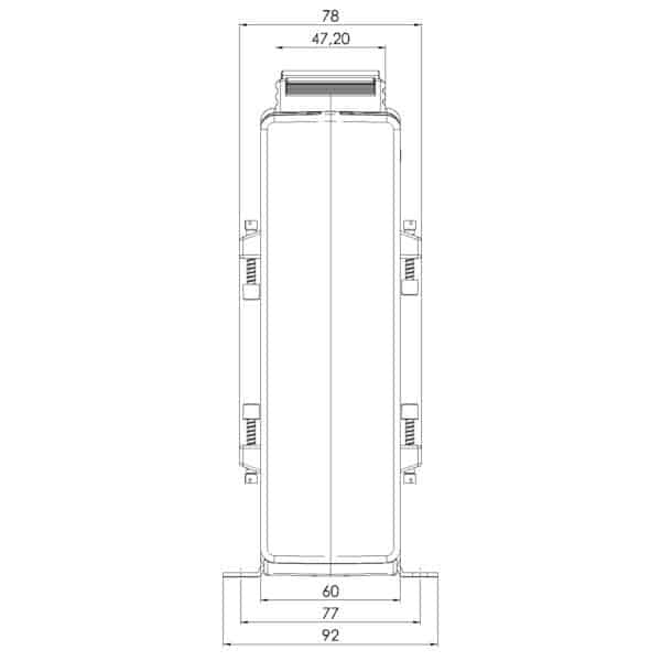 ASK 105.6N ASK plug-in current transformer, technical drawing 2