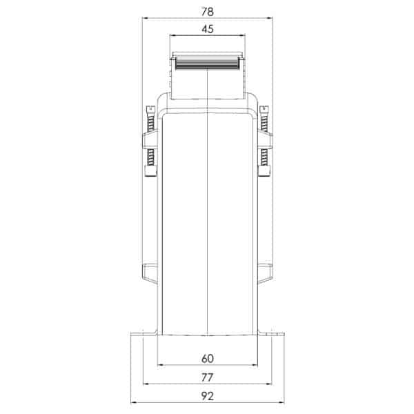 ASK 105.6 ASK plug-in current transformer, technical drawing 2