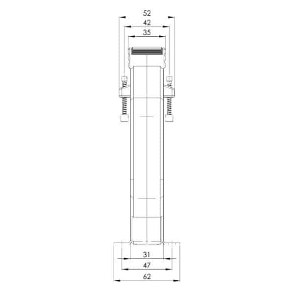 ASK 123.3 ASK plug-in current transformer, technical drawing 2