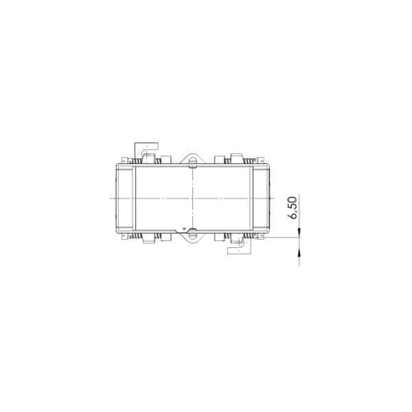 ASK 128.4 ASK plug-in current transformer, technical drawing 1