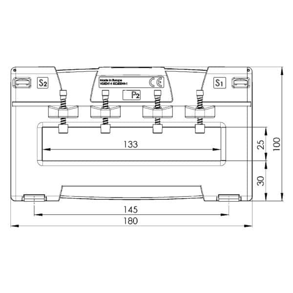 ASK 130.3 ASK plug-in current transformer, technical drawing 3