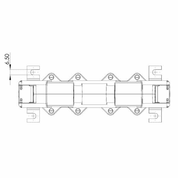 ASK 130.3 ASK plug-in current transformer, technical drawing 1