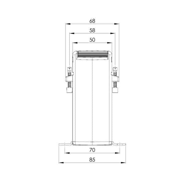 ASK 130.5 ASK plug-in current transformer, technical drawing 2