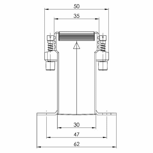 ASK 205.3 ASK plug-in current transformer, technical drawing 2