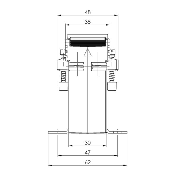 ASK 21.3 ASK plug-in current transformer, technical drawing 2