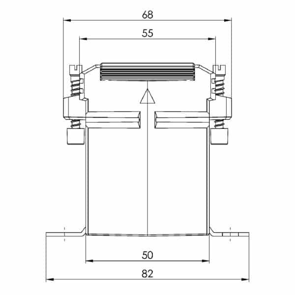 ASK 231.5 ASK plug-in current transformer, technical drawing 2