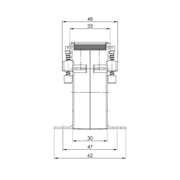 ASK 31.3 ASK plug-in current transformer, technical drawing 2