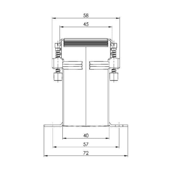 EASK 31.4, EASK – Plug-on current transformer billing measurement, technical drawing 2