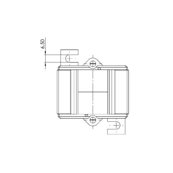 ASK 31.4 ASK plug-in current transformer, technical drawing 1