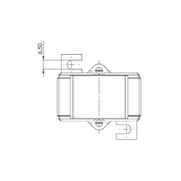 ASK 318.3 ASK plug-in current transformer, technical drawing 1