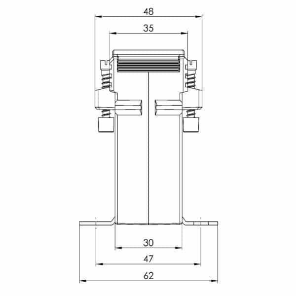 ASK 41.3 ASK plug-in current transformer, technical drawing 2