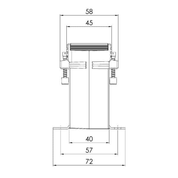 EASK 41.4, EASK – Plug-on current transformer billing measurement, technical drawing 2