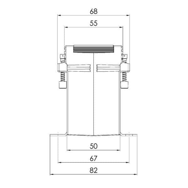 EASK 41.5, EASK – Plug-on current transformer billing measurement, technical drawing 2