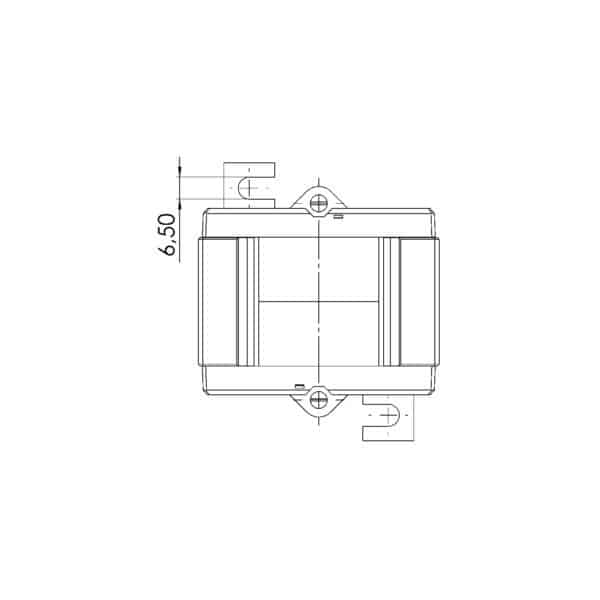 EASK 41.5, EASK – Plug-on current transformer billing measurement, technical drawing 1