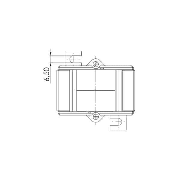 ASK 412.4 ASK plug-in current transformer, technical drawing 1