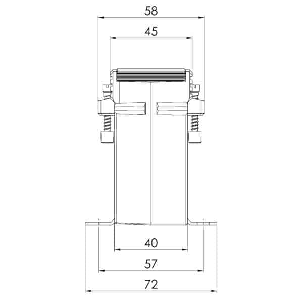 ASK 421.4 ASK plug-in current transformer, technical drawing 2