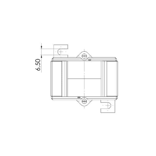 ASK 421.4 ASK plug-in current transformer, technical drawing 1