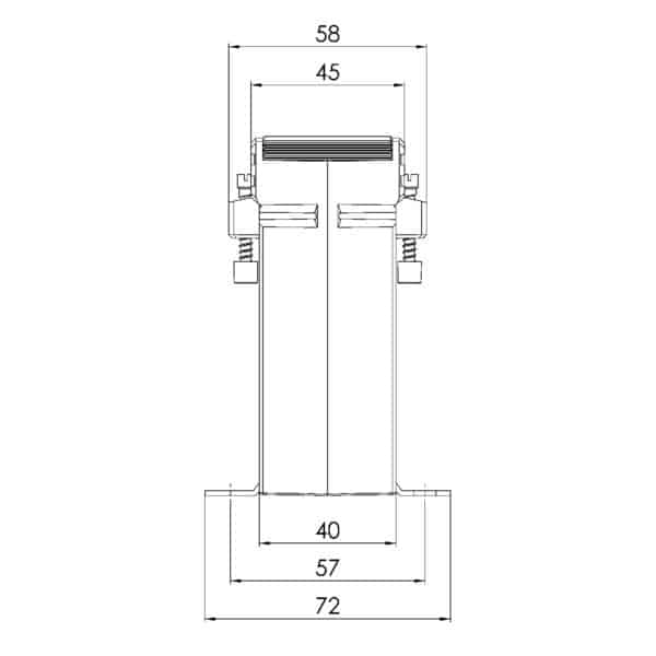 EASK 61.4, EASK – Plug-on current transformer billing measurement, technical drawing 2