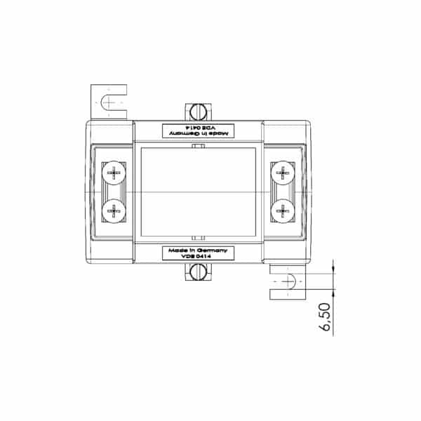 EASK 61.6, EASK – Plug-on current transformer billing measurement, technical drawing 1