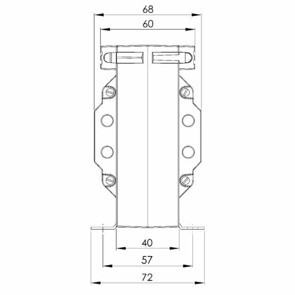 ASK 83.4 ASK plug-in current transformer, technical drawing 2