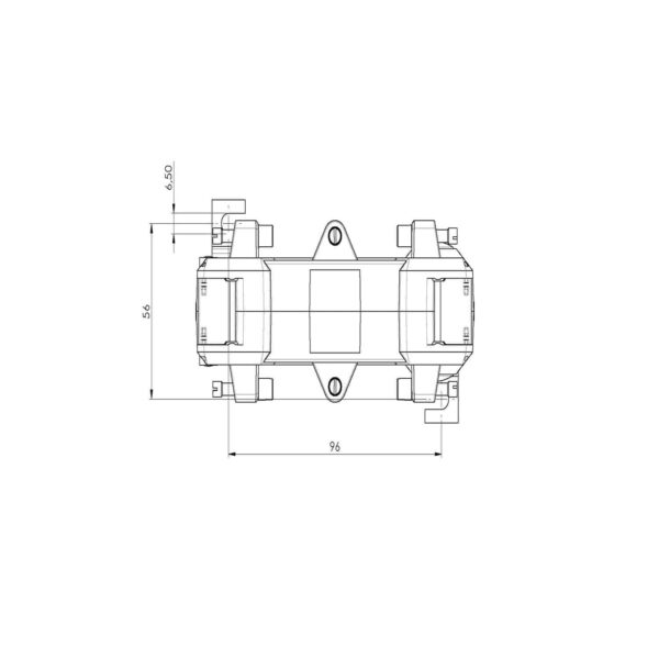 KBU 58, KBU – cable conversion current transformer, technical drawing 1