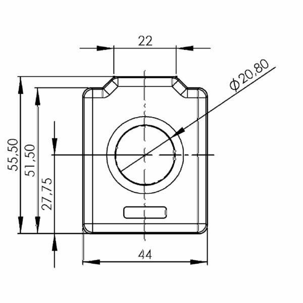 ASG 210.3, ASG - Rod current transformer, cast, technical drawing 3