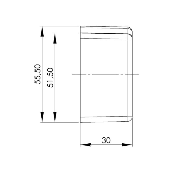 ASG 210.3, ASG - Rod current transformer, cast, technical drawing 2