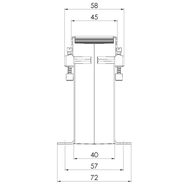 SASK 61.4, SASK – Protective current transformer, technical drawing 2