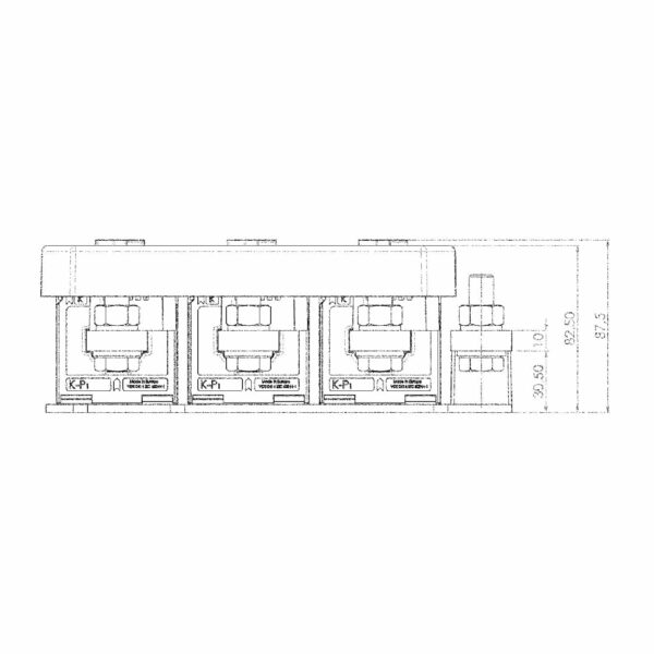 EASKD 31.5, EASKD / EWSKD – current transformer set for billing measurements, technical drawing 1