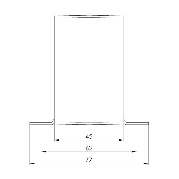 ASR 42.45 ASR – Rod current transformer technical drawing 2