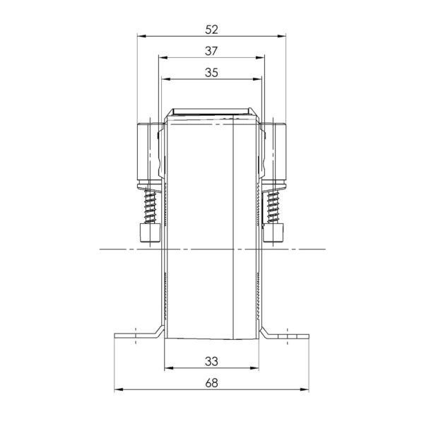 CTB 31.35, CTB – plug-in current transformer, technical drawing 2