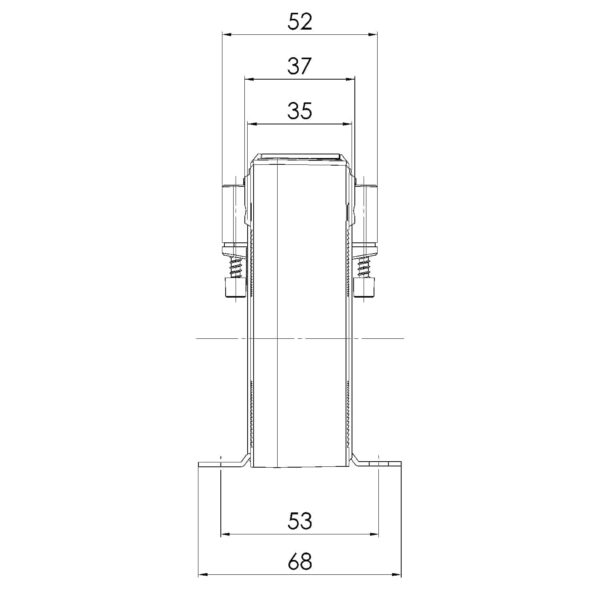 CTB 51.35, CTB – plug-in current transformer, technical drawing 2