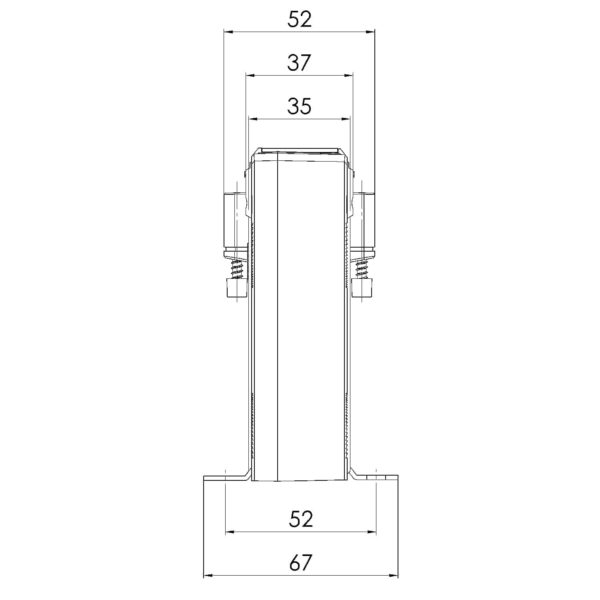 CTB 61.35, CTB – plug-in current transformer, technical drawing 2