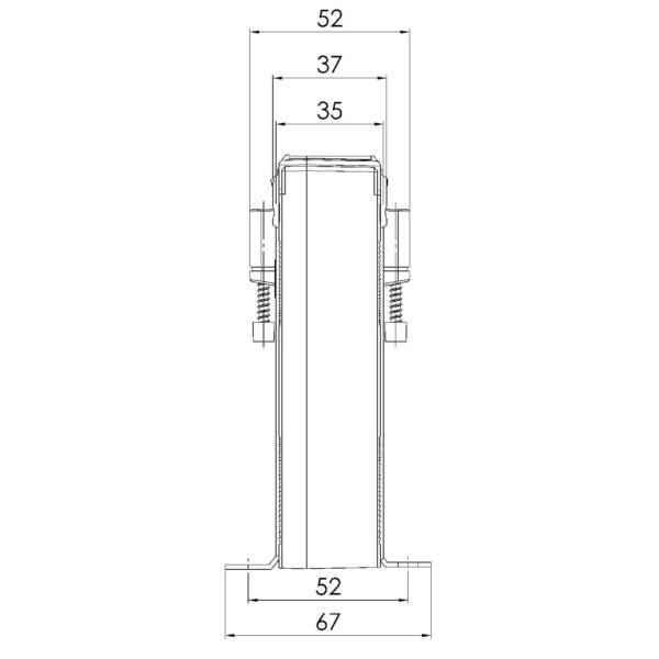 CTB 81.35, CTB – plug-in current transformer, technical drawing 2