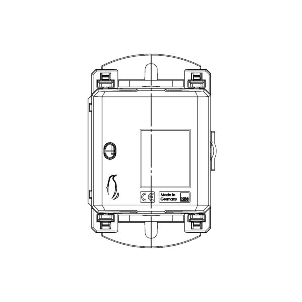 KBR 32, KBR – cable conversion current transformer, technical drawing 1