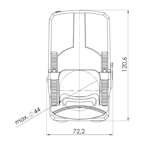 KBR 44 0…333, KBR – cable conversion current transformer, technical drawing 3