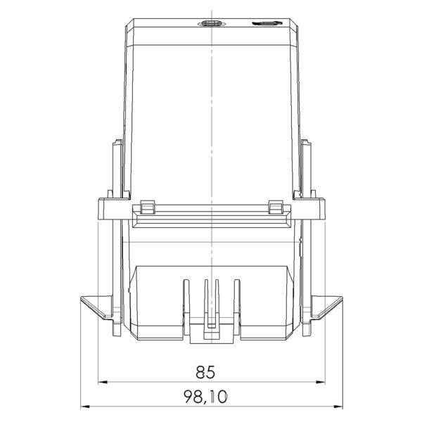 KBR 44 0…333, KBR – cable conversion current transformer, technical drawing 2