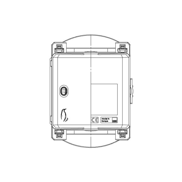 KBR 44 0…333, KBR – cable conversion current transformer, technical drawing 1