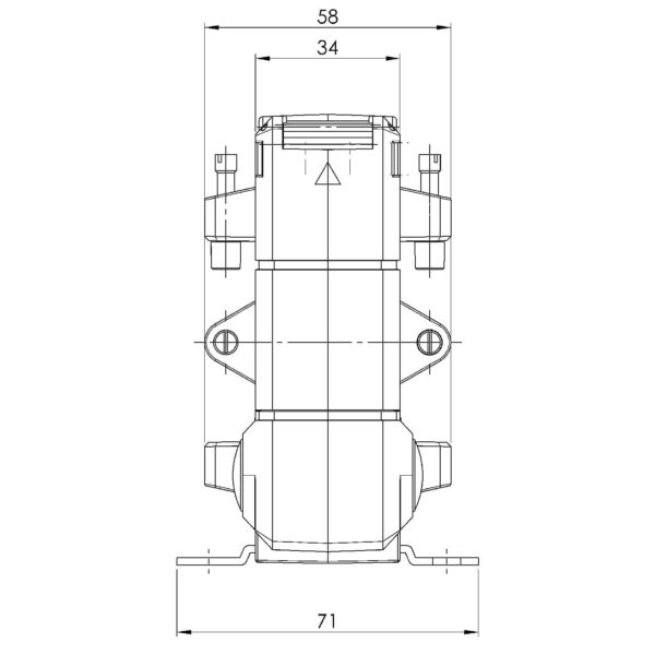 KBU 23, KBU – cable conversion current transformer, technical drawing 2