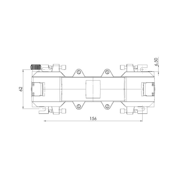 KBU 816, KBU – cable conversion current transformer, technical drawing 1