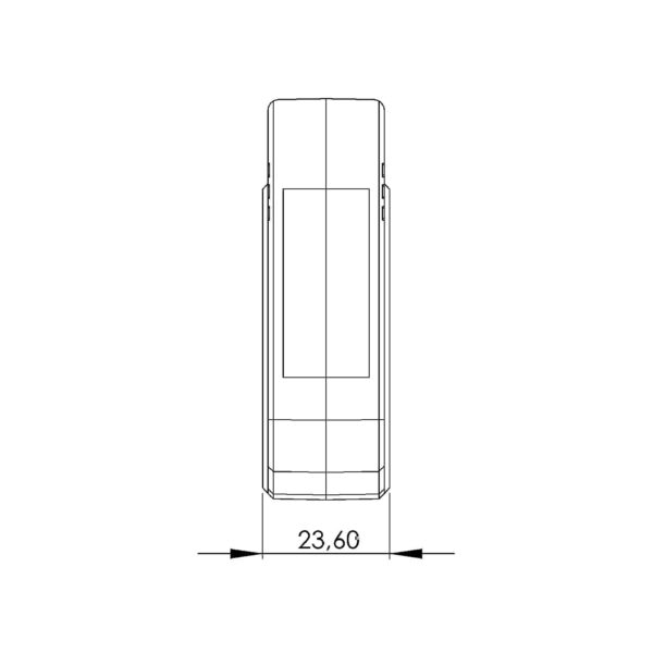 NH 6.2 2U, NH – Current transformers for fuse separation strips of size 1, 2 and 3, technical drawing 2