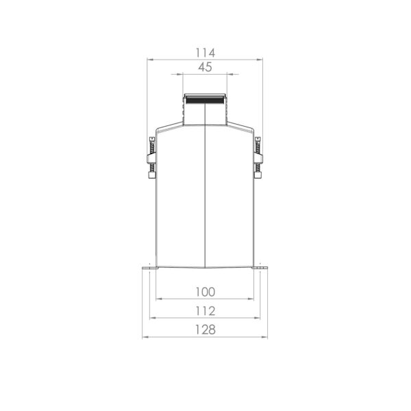 SASK 61.10, SASK – Protective current transformer, technical drawing 2