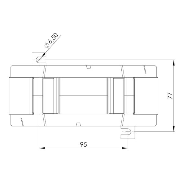 SUSK 2 - SUSK 8, KSU / SUSK – Summation current transformers, technical drawing 1