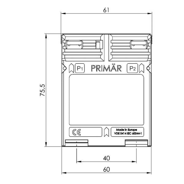 WSK 30 WSK – Winding current transformer technical drawing 3