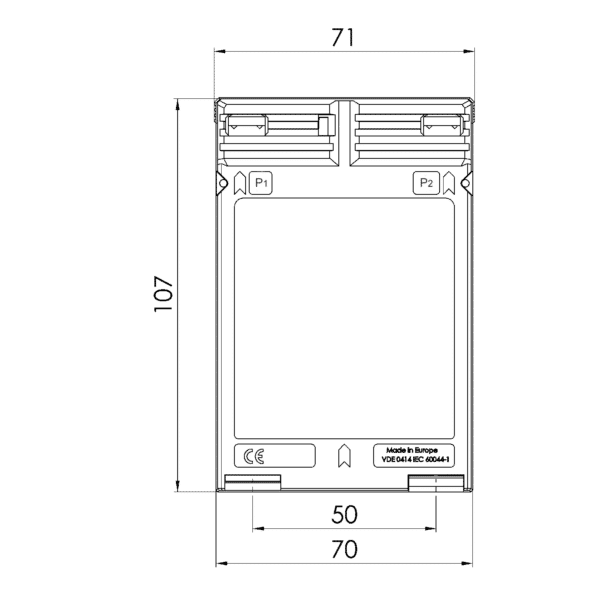 WSK 40N WSK – Winding current transformer technical drawing 3