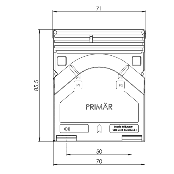 WSK 60 WSK – Winding current transformer technical drawing 3