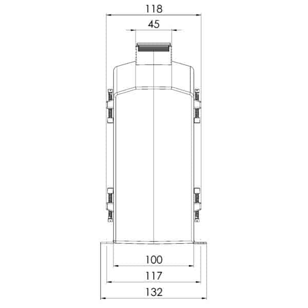 ASK 129.10 ASK plug-in current transformer, technical drawing 2