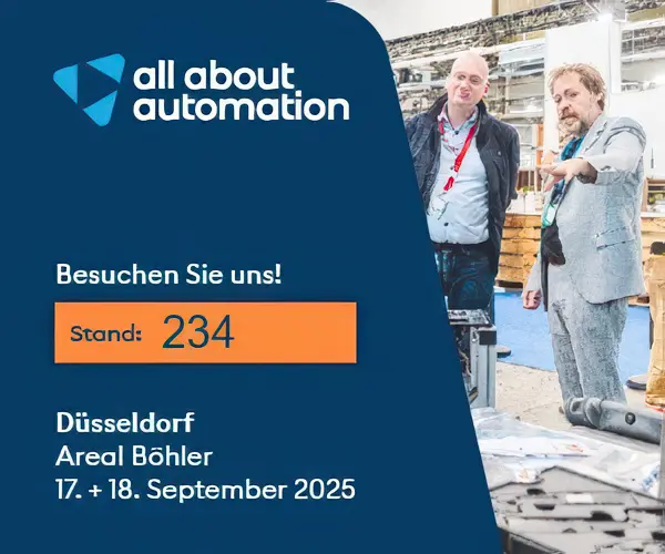 Exhibition all about Automation Düsseldorf Sept, 17 + 18 2025