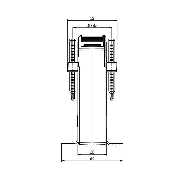 KSK 615.3 3 ASK 615.3 ASK plug-in current transformer, technical drawing 2